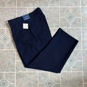 Mens NWT Lands End Navy Dress Pants